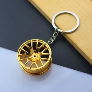 Rotatable Wheel Keyring | Car Keychain